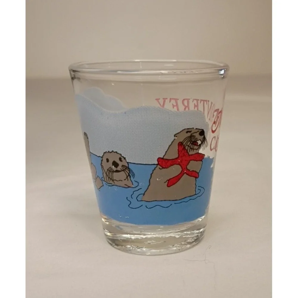 Monterey California Shot Glass Made‎ in Taiwan Souvenir Seals Sea Lions